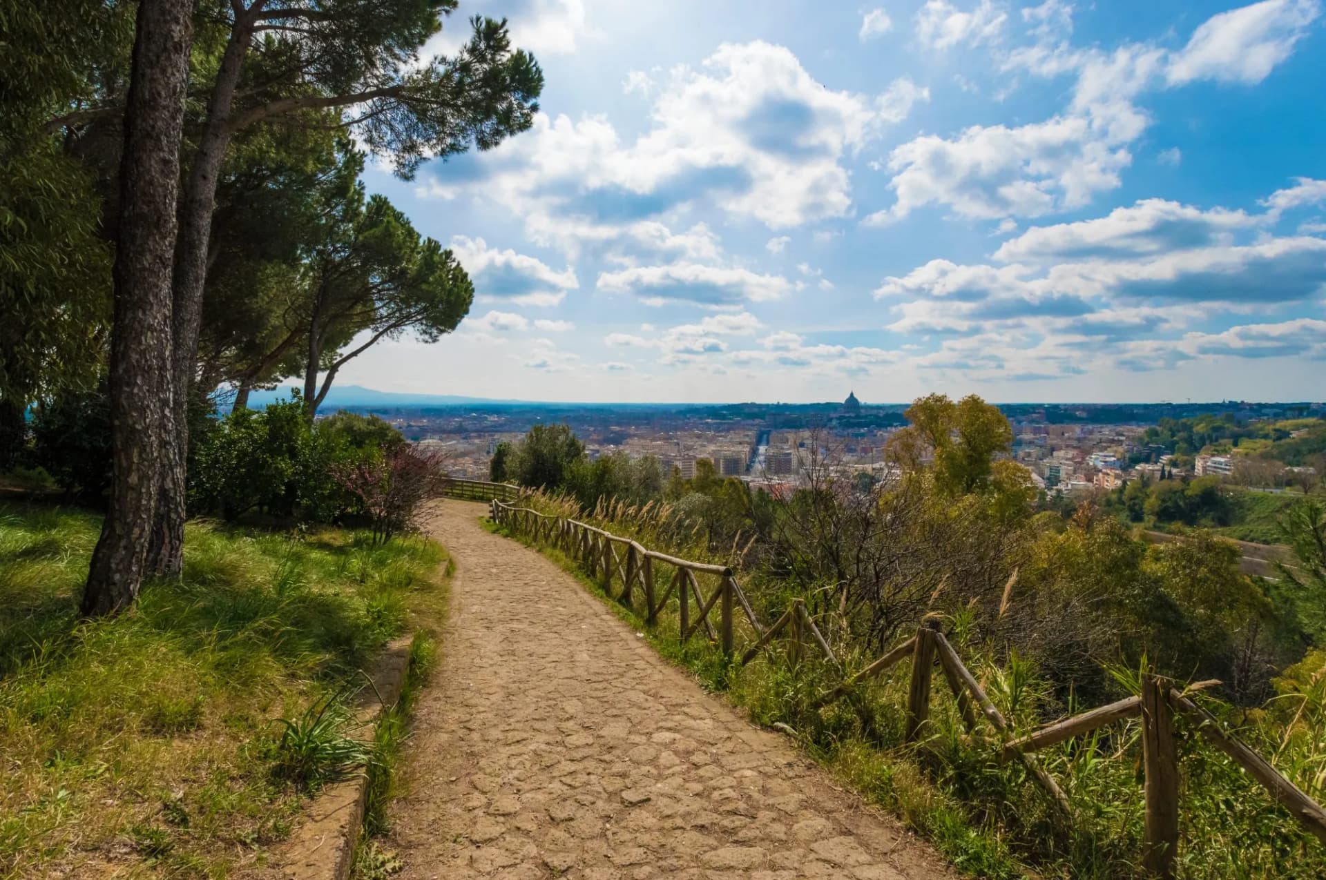 Rome, the capital of Italy - Cityscape from Monte Mario