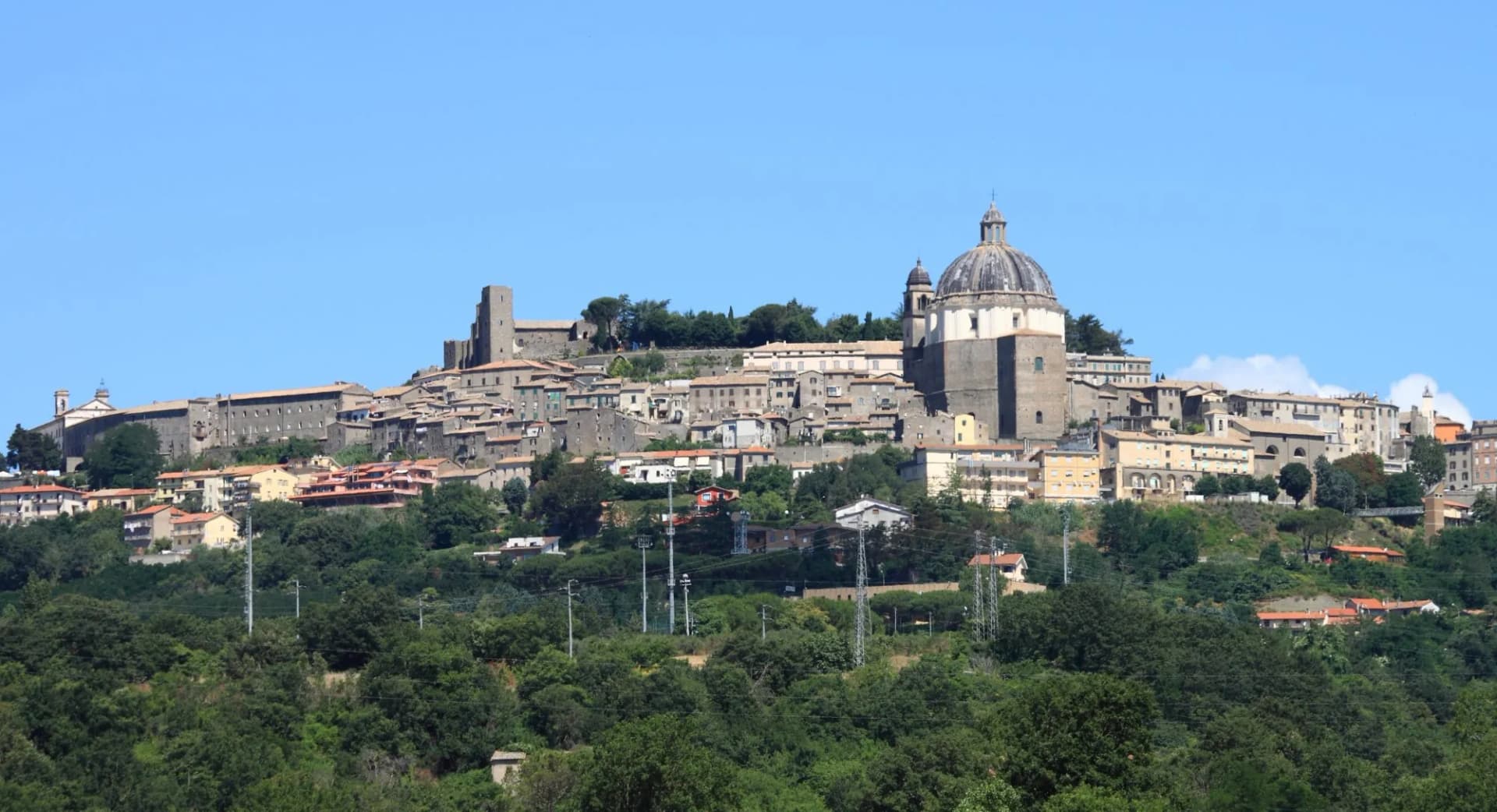 Panoramic view of Montefiascone, Italy