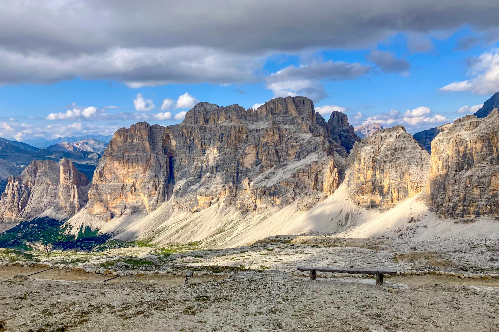 View from Galleria Lagazuoi, Dolomites, Italy, Mountain Landscape